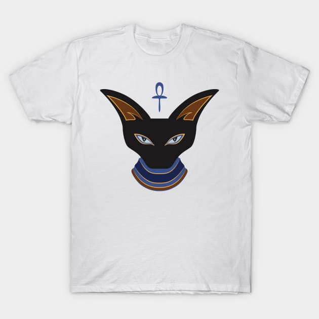 Bastet Figure (2) T-Shirt by Kat C.